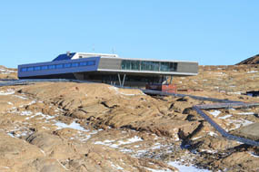 Wicona high performance aluminium glazing at Bharati Research Station, Antarctica